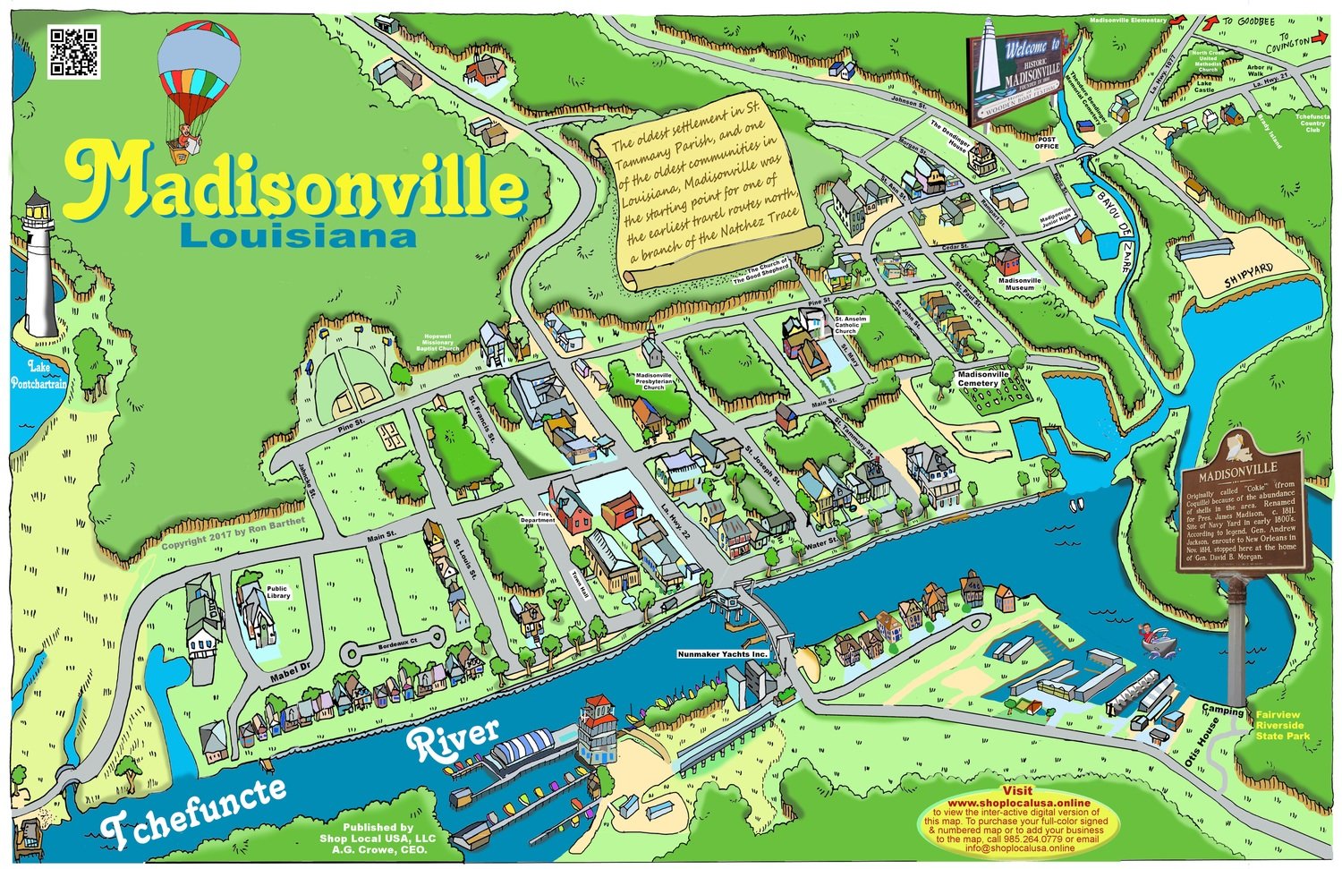 Madisonville Caricature Map
