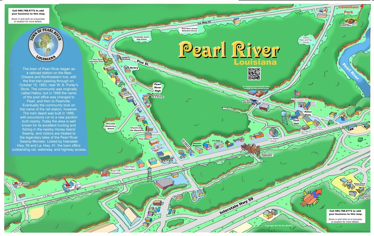 Pearl River Caricature Map